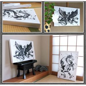 ファブリックパネル アーティスト 墨絵師 御歌...の詳細画像5