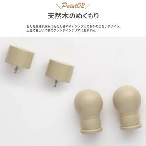 カーテンレール 部品 木製カーテンレール キャ...の詳細画像2