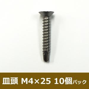 ドリルネジ 皿頭/M4×25/10個パック H-N-0