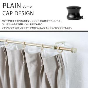 カーテンレール ダブル アイアン おしゃれ 取...の詳細画像1