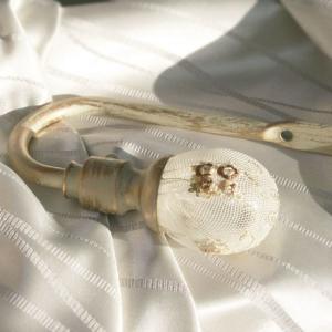 アイアン カーテンホルダー キルト 2個セット カーテン