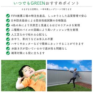 人工芝 カラー 1m×10m ロール 庭 ベラ...の詳細画像1