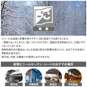 ビニールカーテン 屋外 防寒 耐寒 工場 オー...の詳細画像3