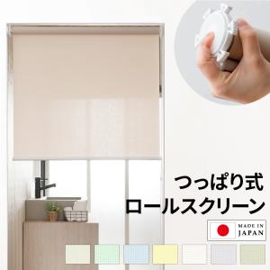 友安製作所 ロールスクリーン ロールカーテン 突っ張り式 オーダー 非