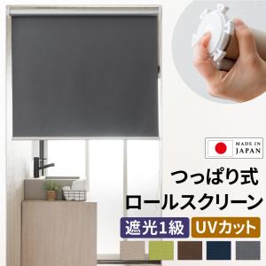 友安製作所 ロールスクリーン 遮光1級 突っ張り式 オーダー ロール