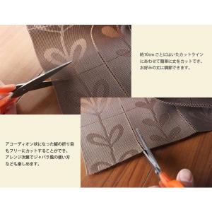 パタパタカーテン 北欧 のれん リーフ柄 アコ...の詳細画像4