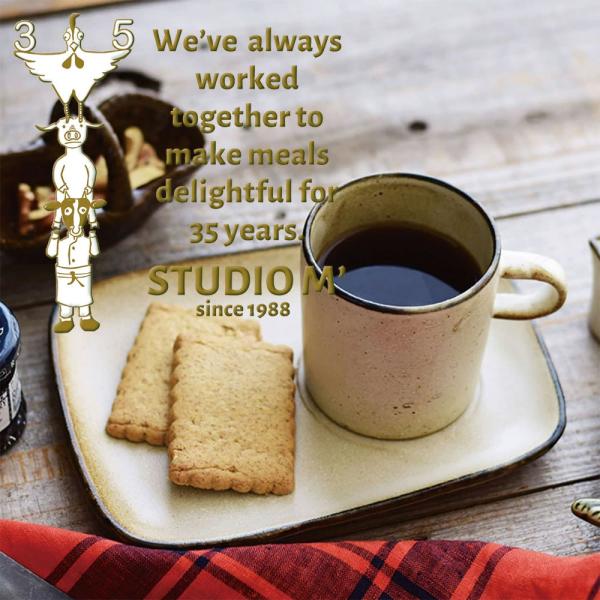 スタジオエム マルミツポテリ｜角プレート｜ブロウ（BOULEAU）渋め 和モダン カフェ おしゃれ ...