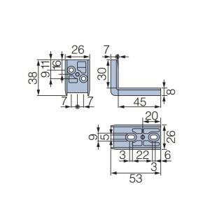 タチカワ ロールスクリーン ラルク（オプション） 取付補助金具W（1ケ入り）※本体と同時購入に限ります｜interior-fuji