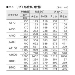 カーテンレール 部品 ニューリブ 伸縮吊棒A1...の詳細画像2
