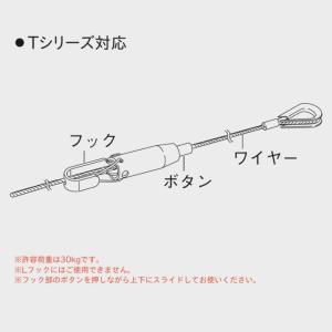 ピクチャーレール ワイヤー ウォールデコレーシ...の詳細画像3