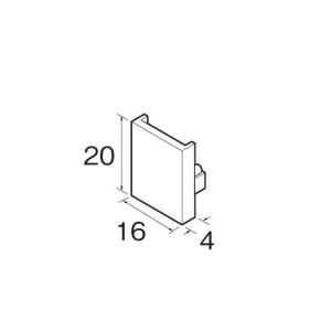 ピクチャーレール TOSO トーソー W-2 部品 キャップ（1ケ入り）