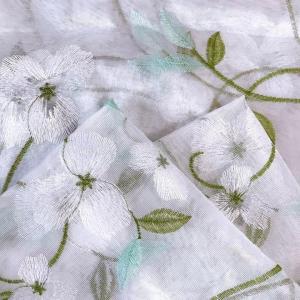 刺繍 レース カーテン 最高品質 ホワイト グ...の詳細画像5
