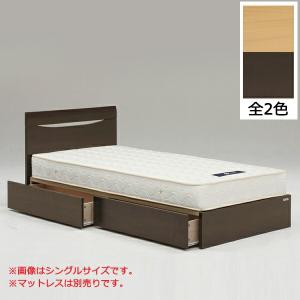 ベッド セミダブルベッド ベッド ベッドフレーム 引出付き 収納付き｜interior-moka224