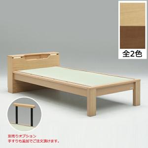 シングルベッド 畳ベッド すのこ 照明付き い草 棚付き ベッド 畳付き 和｜interior-moka224