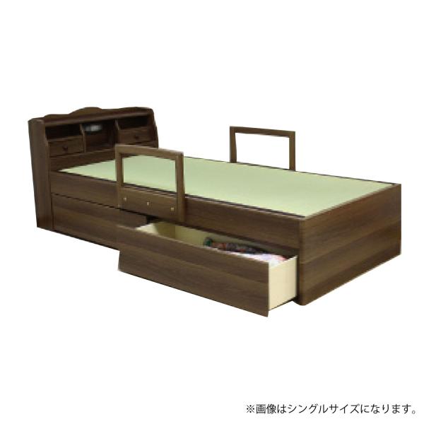 ベッド 畳ベッド セミダブル畳ベッド ベッドフレーム ナチュラル LVL 天然イ草
