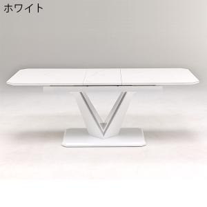 食卓テーブル ダイニングテーブル 伸縮式 セラミック 高級  テーブル 机 6人掛け 6人用 200cm幅 ダイニング ホワイト シンプル おしゃれ リビング｜interior-more