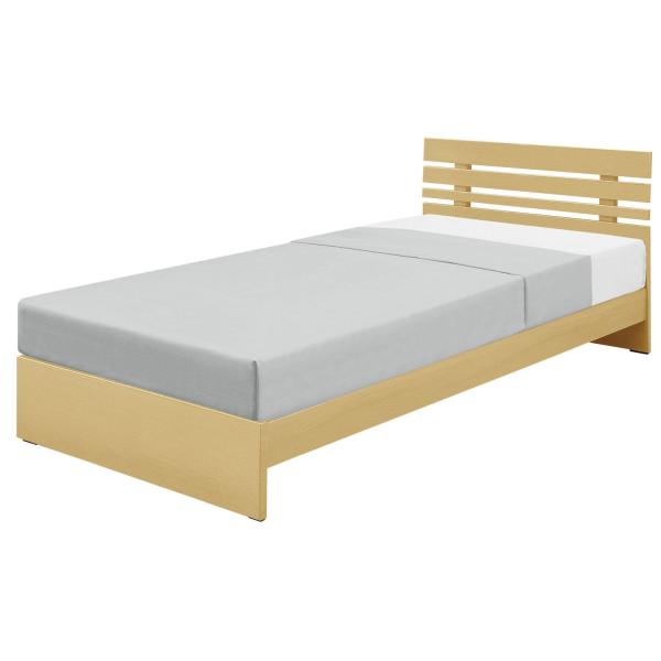 ベッド シングルベッド シングルサイズ  ベッドフレーム　幅105cm ブラウン ナチュラル
