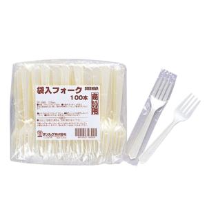 使い捨て フォーク 100本入 （ カトラリー ミニサイズ