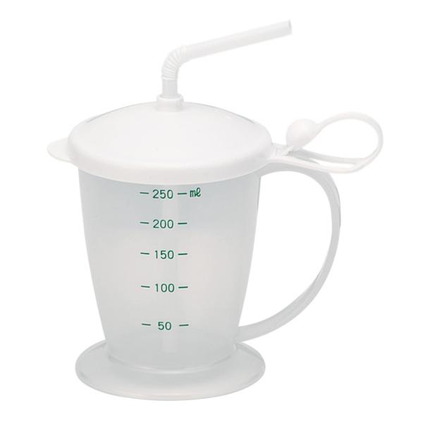 介護用 コップ 安定ストローコップ 300ml 目盛り付き 高齢者 （ ストローコップ 介護コップ ...