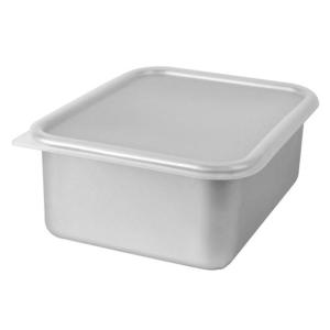 保存容器 アルミ保存容器 深型 大 3.1L 蓋付き （ アルミ製 冷凍OK