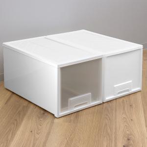 収納ケース クローゼット 深型 ファインテナー 幅36×奥行60×高さ32cm （ 収納ボックス 収納 引き出し ケース クローゼット収納 押し入れ 衣装ケース ）