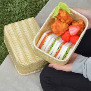 お弁当箱 バンブーボックス 竹製 竹かご Nat...の商品画像