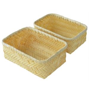 お弁当箱 バンブーボックス 竹製 竹かご Na...の詳細画像2
