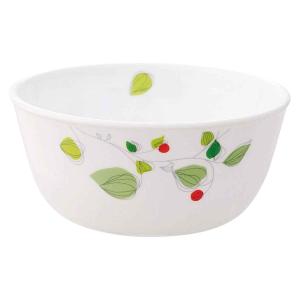 CORELLE（コレール） ボウル 23cm スクエア 白 食器 皿 角皿 グリーン