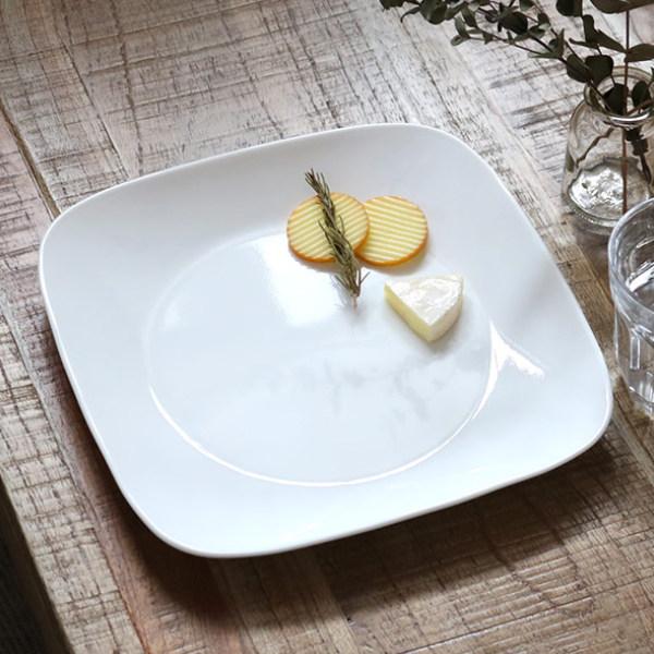 プレート 26.5cm CORELLE コレール スクエア 角皿 ウインターフロスト （ 食洗機対応...