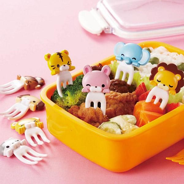 ピック お弁当 フォークピック カプッとアニマル 8本入り （ お弁当グッズ キャラ弁 動物 ）