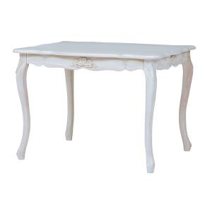 ダイニングテーブル　姫系　ロマンチック　HAMPTON　幅100cm （ 白家具 猫脚 クラシック アンティーク ）｜interior-palette