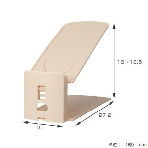 靴 収納 3個入り くつホルダー 高さ調節 (...の詳細画像3