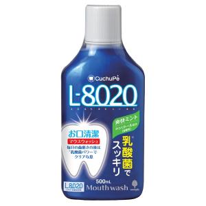 クチュッペ　L-8020　マウスウォッシュ　爽快ミント　500ml　アルコール （ L8020 乳酸菌 虫歯予防 歯磨き 口臭洗浄液 二川浩樹教授 ）｜interior-palette