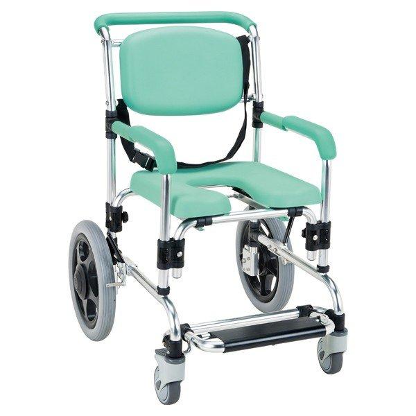 浴用車椅子 らくらく浴用キャリー 固定式 パーキングブレーキ付 （ 浴用車イス 入浴介助 風呂用車椅...