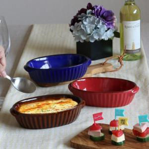 TAMAKI グラタン皿 16cm ラウンド ギャザー 同色5個セット （ 食洗機