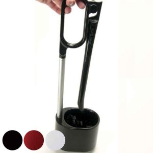 トイレブラシ ケース付き kaz clean （ トイレ ブラシ ケースセット 長さ41.5 トイレ掃除 そうじ トイレ用ブラシ 便器 清掃 汚れ 柄付き シンプル ）