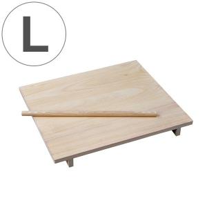 やまっぴ様　のし板　のし棒付き そば打ち道具 のし板 めん棒付き 小 桐製 （ 麺台 麺棒 のし棒