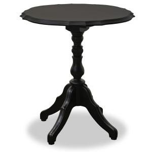 ティーテーブル　丸型　サイドテーブル　アンティーク調　ノワール　直径60cm （ テーブル 机 2人用 アンティーク ロマンチック ゴシック 家具 完成品 ）｜interior-palette