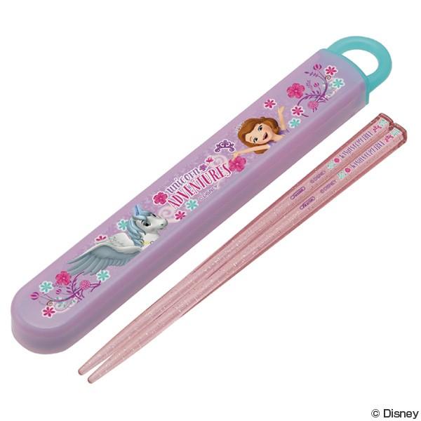 箸＆箸箱セット　スライド式　ちいさなプリンセスソフィア　食洗機対応　子供用　キャラクター （ 子供用...