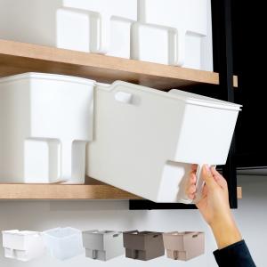 キッチン収納ケース 吊り戸棚ボックススリム 幅18.5cm （ キッチンストッカー スリム 取っ手付き 吊戸棚 ケース 吊戸棚ボックス 吊り戸棚ストッカー ）