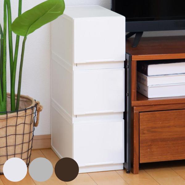 収納ケース 幅18.8×奥行35.8×高さ25cm コレクトケース Lスリム 1段 squ＋ （ 収...