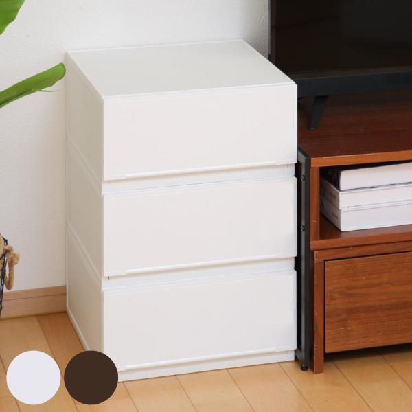 収納ケース 幅37.6×奥行35.8×高さ18.8cm 同色3個セット コレクトケース Mワイド 1...