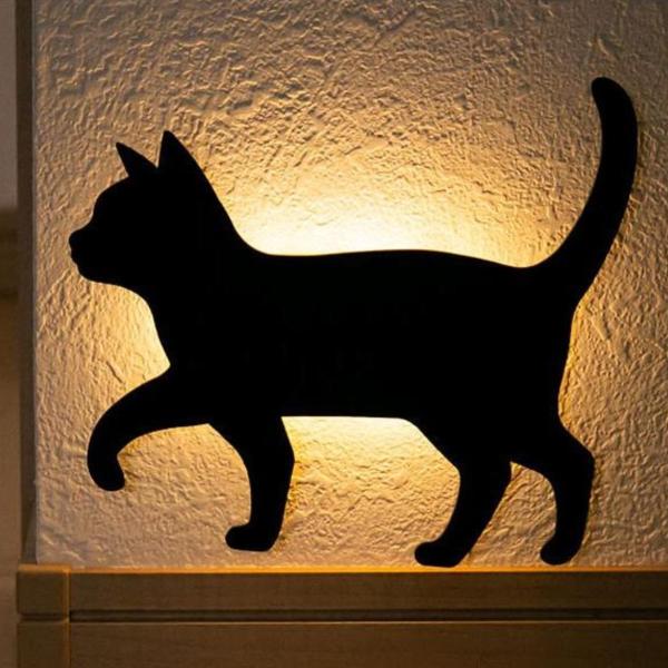 LEDライト Thats Light！ CAT WALL LIGHT おさんぽ （ 足元灯 LED ...