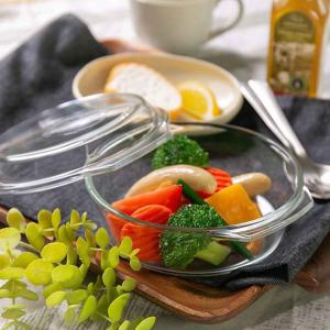 PYREX（パイレックス） スチームポット ふた付き 16cm 700ml 丸 耐熱