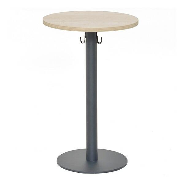 （法人限定） サイドテーブル 円型 リフレッシュテーブル フック付 直径40cm （ テーブル 机 ...