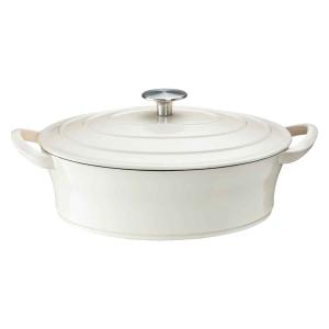 野田琺瑯（noda horo） ミモザ 両手鍋 深型 24cm ih 日本製 MIMOZA JM