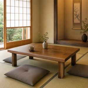 猫脚座卓　獅子彫り　和式座卓　日本製 讃岐の家具職人が造った本格派 座卓 ローテーブル 机 ちゃぶ台 猫脚
