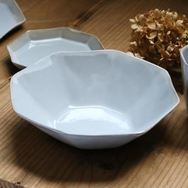ボウル 19cm 洋食器 アミューズ 陶器 食器 笠間焼 日本製 （ 皿 お皿 八角形 ）