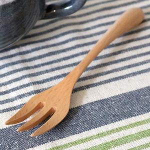 フォーク 木 長さ17cm L knob 木製 カトラリー 食器 （ 木製フォーク