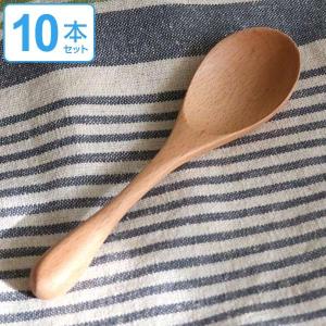 れんげ 木 長さ15.5cm knob 木製 カトラリー 食器 10本セット （ レンゲ 蓮華 スプーン 天然木 キャンプ アウトドア ）｜interior-palette